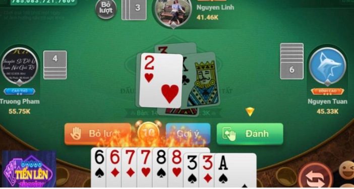 Tiến lên miền Nam đếm lá tại sảnh game bài SanClub